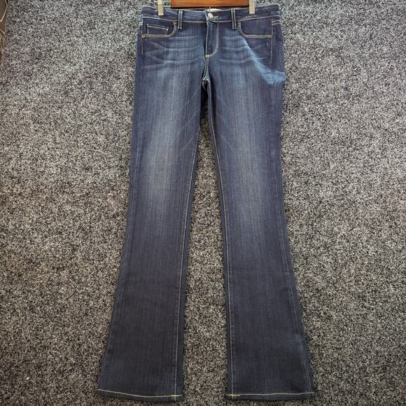 Paige Manhattan Bootcut Jeans Womens‎ Size 31 Dark Wash - Picture 1 of 9